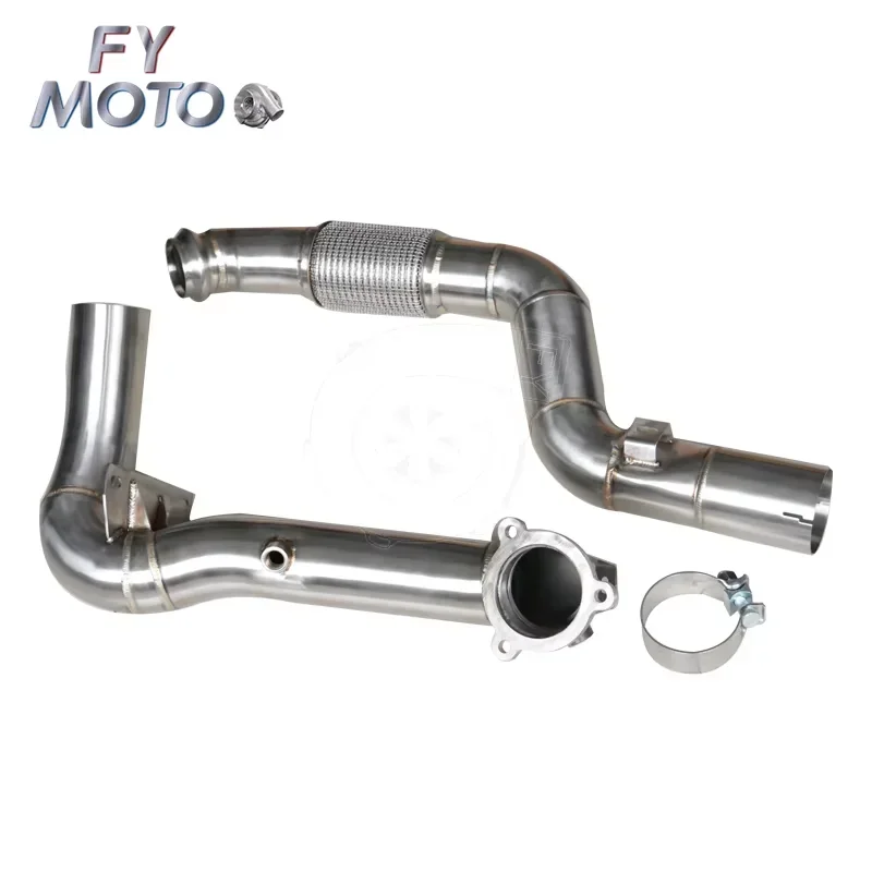 Exhaust Downpipe for Benz W176 C117 A180 A200 A250 CLA180 CLA200 CLA250 1.6T/2.0T 2013-2018
Exhaust Downpipe for Benz W176 C117 A180 A200 A250 CLA180 CLA200 CLA250 1.6T/2.0T 2013-2018
