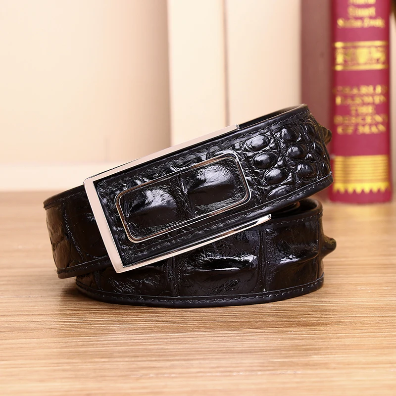 New Genuine Leather Belt, Crocodile Large Head Bone, Crocodile Skin, High Grade Trouser Belt, Business Men's Button Eye Belt
New Genuine Leather Belt, Crocodile Large Head Bone, Crocodile Skin, High Grade Trouser Belt, Business Men's Button Eye Belt