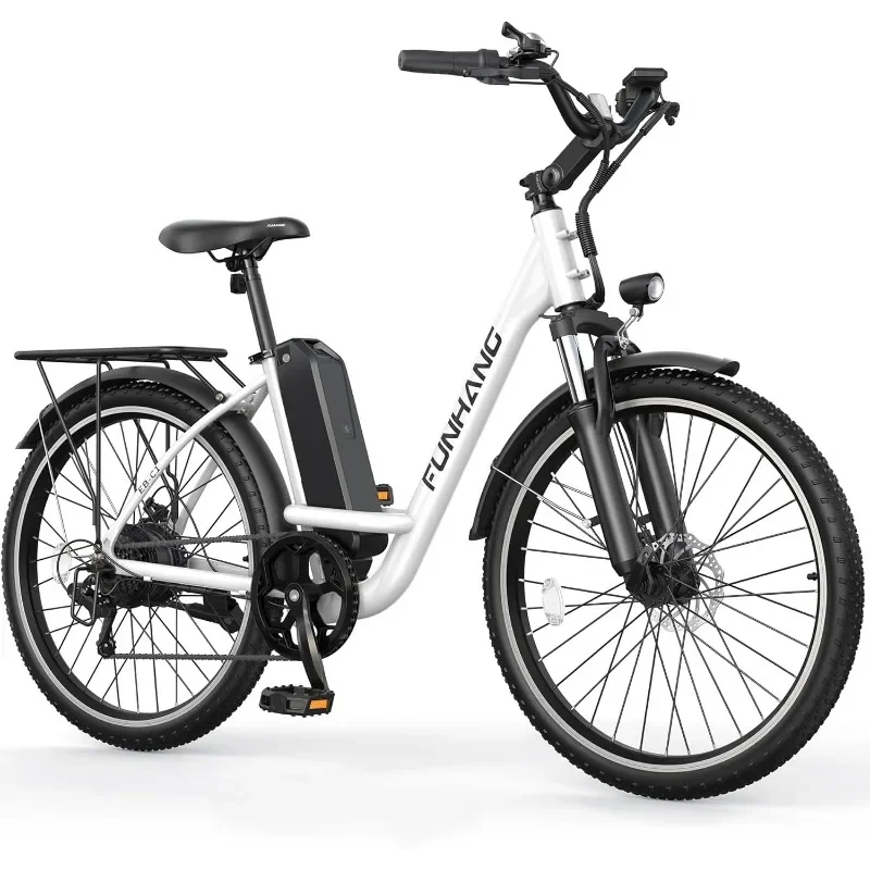 Funhang Electric Bike for Adults, 26" City Cruiser Ebike with 1000W Peak Motor,21.7MPH 50 Miles Commuter Adult Electric Bicycles
Funhang Electric Bike for Adults, 26" City Cruiser Ebike with 1000W Peak Motor,21.7MPH 50 Miles Commuter Adult Electric Bicycles