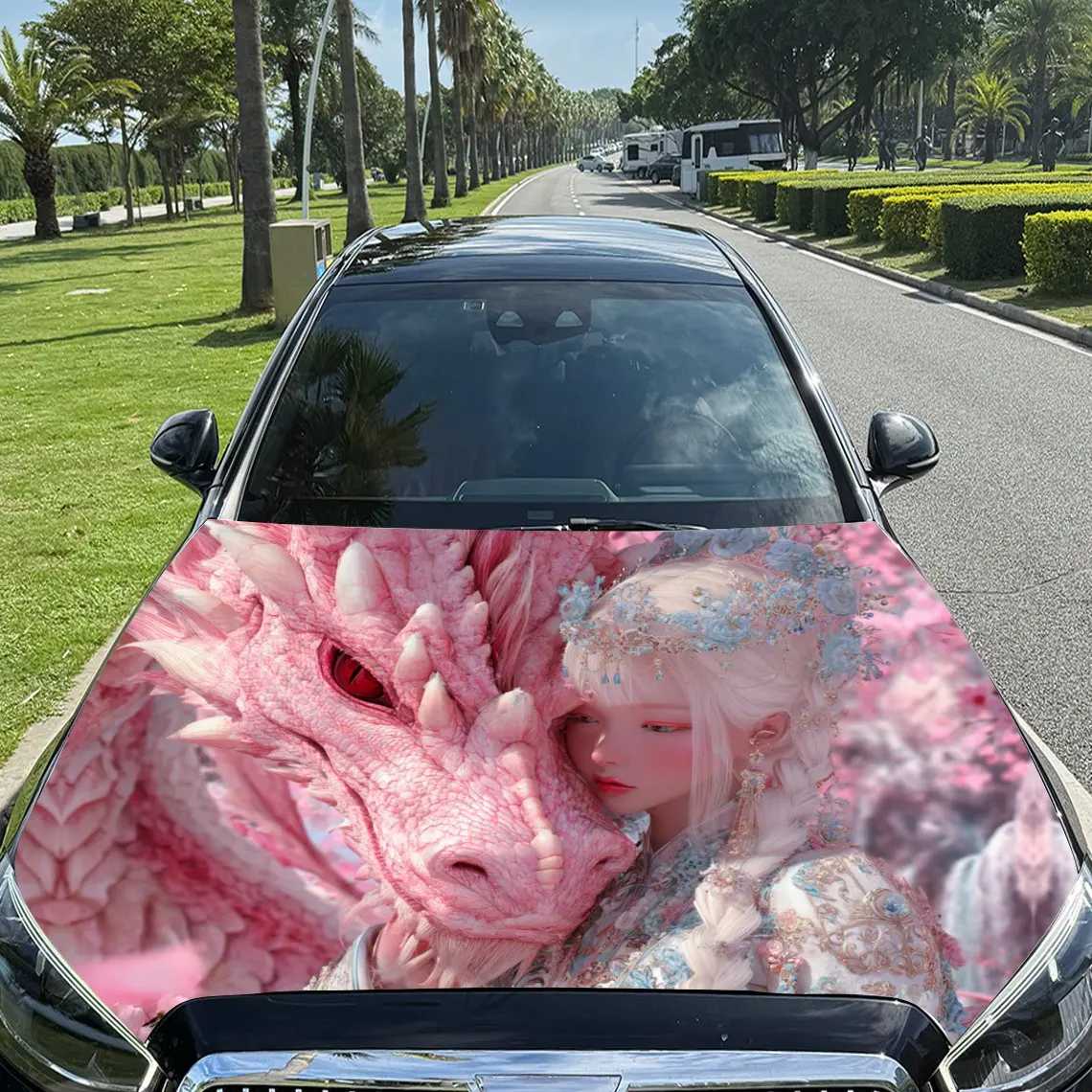 Pink Dragon Gir Wonderful Dream Car Vinyl Wrap, PVC Material Waterproof Car Hood Sticker, Self-Adhesive Scratch-Resistant Sticke
Pink Dragon Gir Wonderful Dream Car Vinyl Wrap, PVC Material Waterproof Car Hood Sticker, Self-Adhesive Scratch-Resistant Sticke