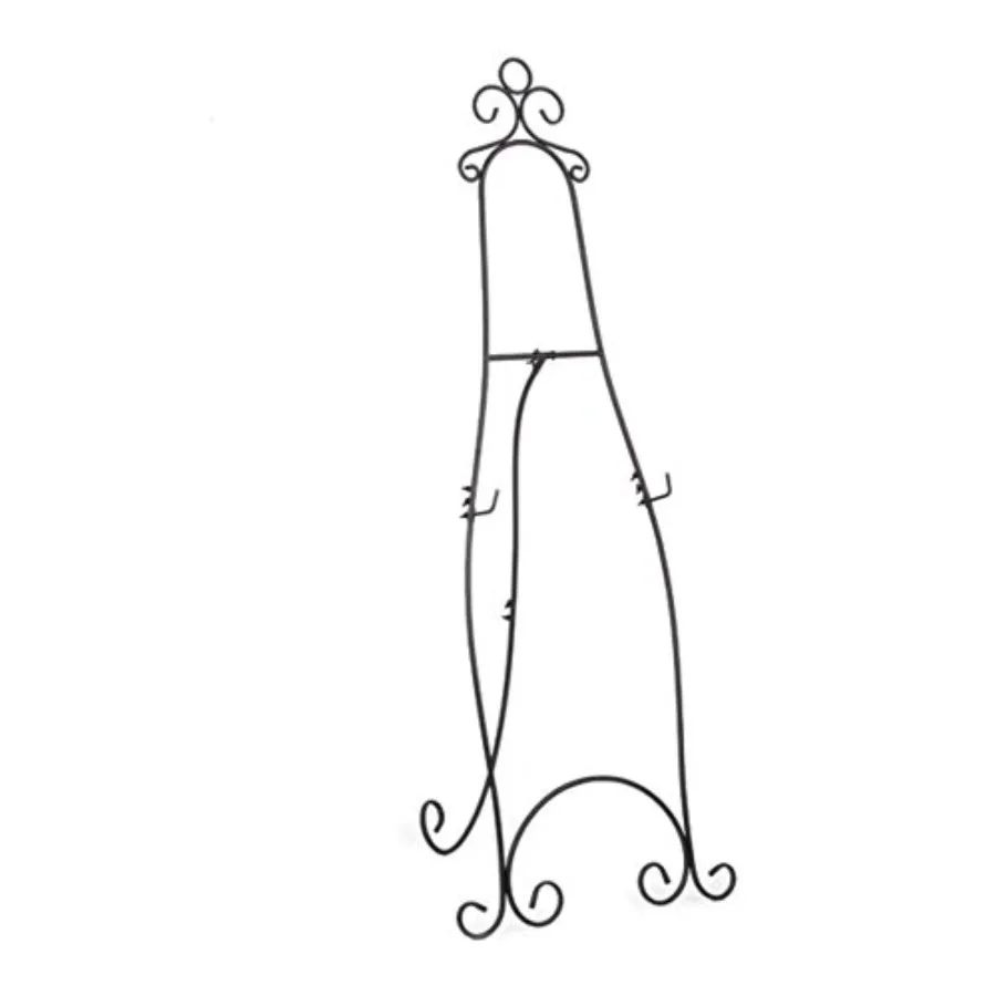 Напольная подставка-мольберт с декоративными элементами и регулируемыми крючками, высота 71,25 дюймов, стальная конструкция - черный цвет
Напольная подставка-мольберт с декоративными элементами и регулируемыми крючками, высота 71,25 дюймов, стальная конструкция - черный цвет