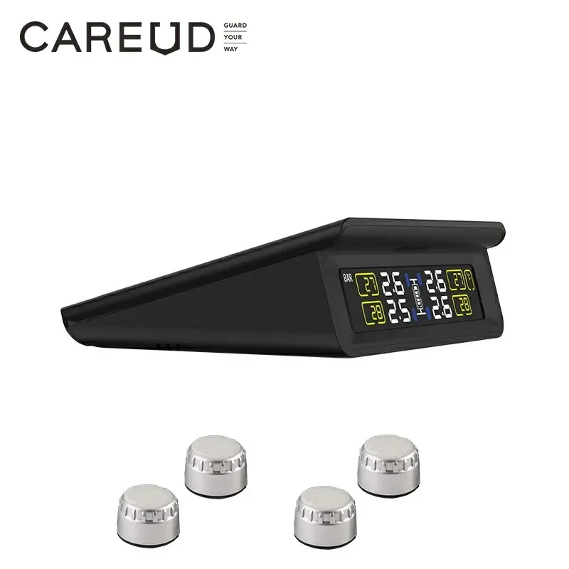New CAREUD Car Tyre Pressure Monitor Solar TPMS Tire Pressure Monitoring System With 4 External Sensors
New CAREUD Car Tyre Pressure Monitor Solar TPMS Tire Pressure Monitoring System With 4 External Sensors