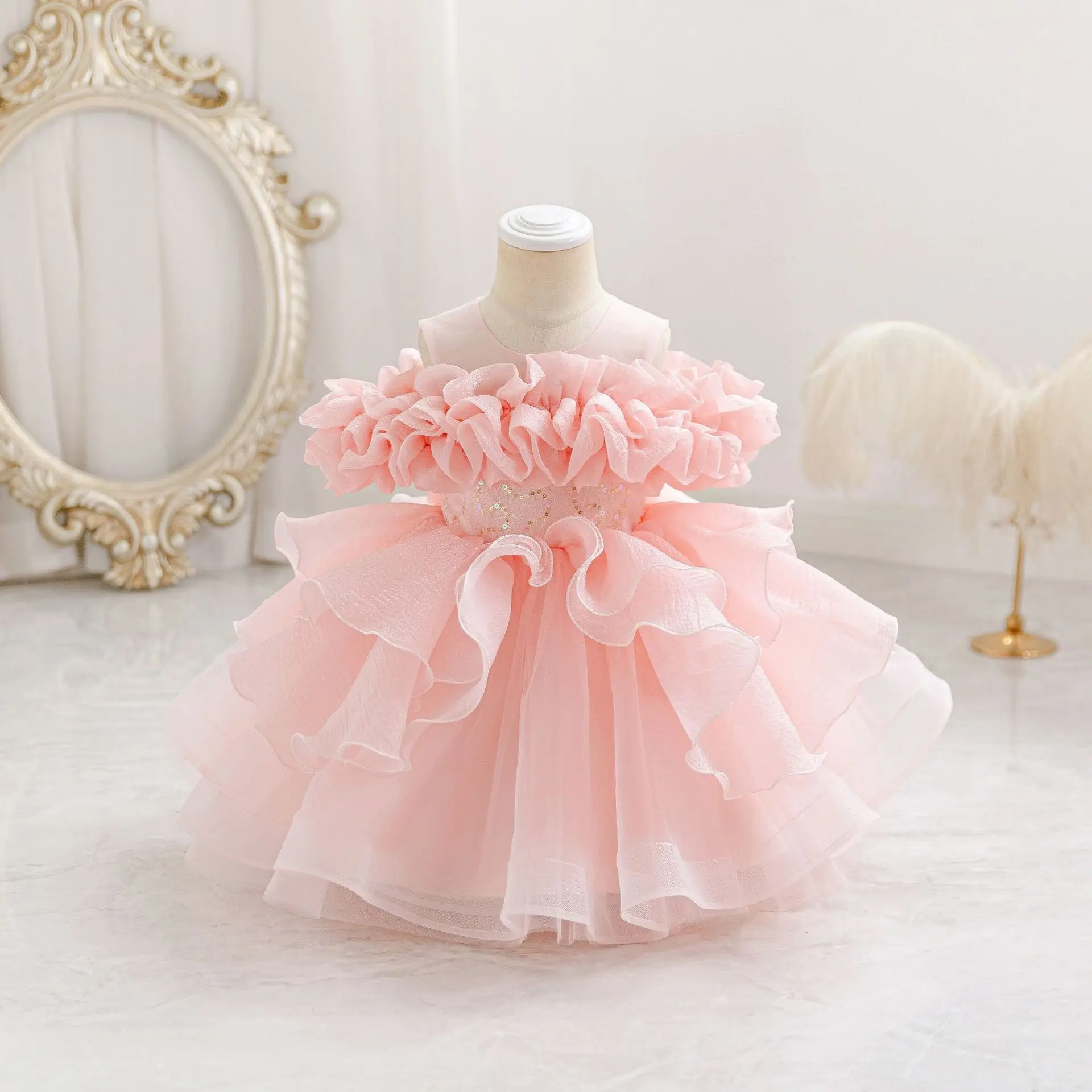 HETISO Girls Elegant Princess Dress Pleated Sequins Baby Birthday Holiday Ball Gown For Party Wedding 1-6 Years
HETISO Girls Elegant Princess Dress Pleated Sequins Baby Birthday Holiday Ball Gown For Party Wedding 1-6 Years