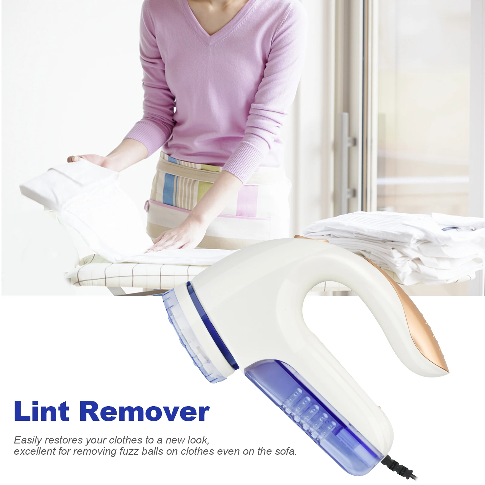 Electric Fuzz Lint Remover Portable Fabric Pill Shaver and Effectively Sweater Defuzzer with Replaceable Stainless Steel Blade
Electric Fuzz Lint Remover Portable Fabric Pill Shaver and Effectively Sweater Defuzzer with Replaceable Stainless Steel Blade