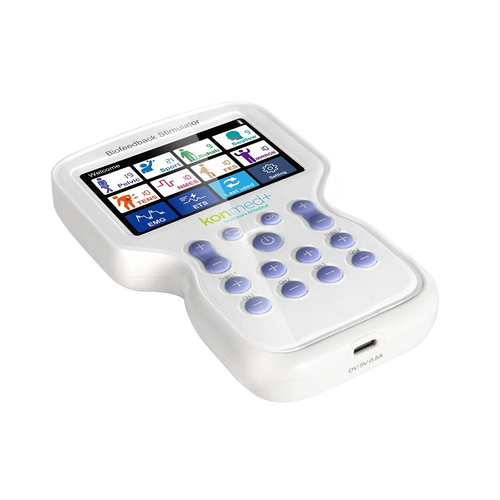 neuromuscular stimulator KM580 uses the principles of neuromuscular electrical stimulation and biofeedback
neuromuscular stimulator KM580 uses the principles of neuromuscular electrical stimulation and biofeedback