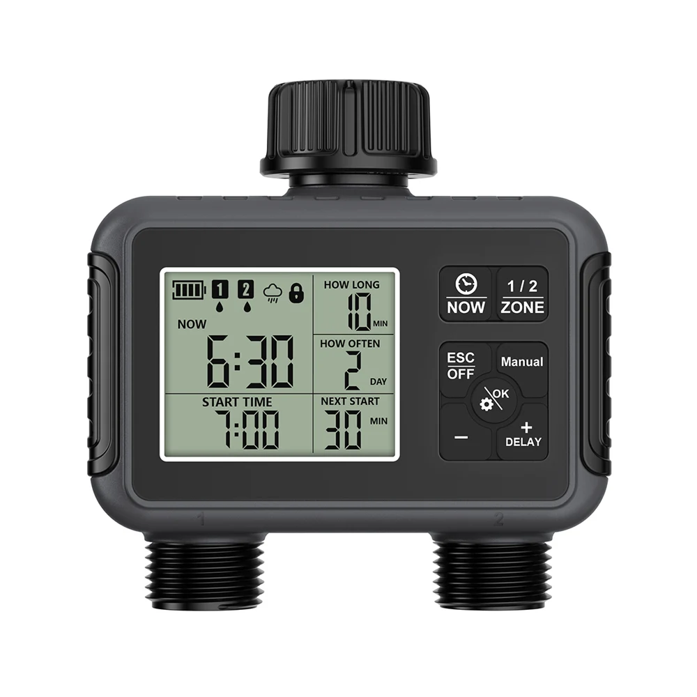 Garden Watering Timer With 2 Outlet Irrigation Timer Automatic Drip Controller Water Valve Intelligent Garden Automatic Wateri
Garden Watering Timer With 2 Outlet Irrigation Timer Automatic Drip Controller Water Valve Intelligent Garden Automatic Wateri