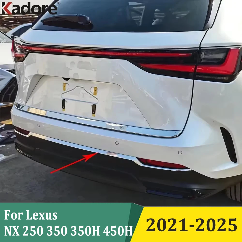 Для Lexus NX 250 350 350H 450H 2021-2025 задняя нижняя полоса бампера, защита крышки багажника, накладка на порог, аксессуары для внешнего стайлинга
Для Lexus NX 250 350 350H 450H 2021-2025 задняя нижняя полоса бампера, защита крышки багажника, накладка на порог, аксессуары для внешнего стайлинга