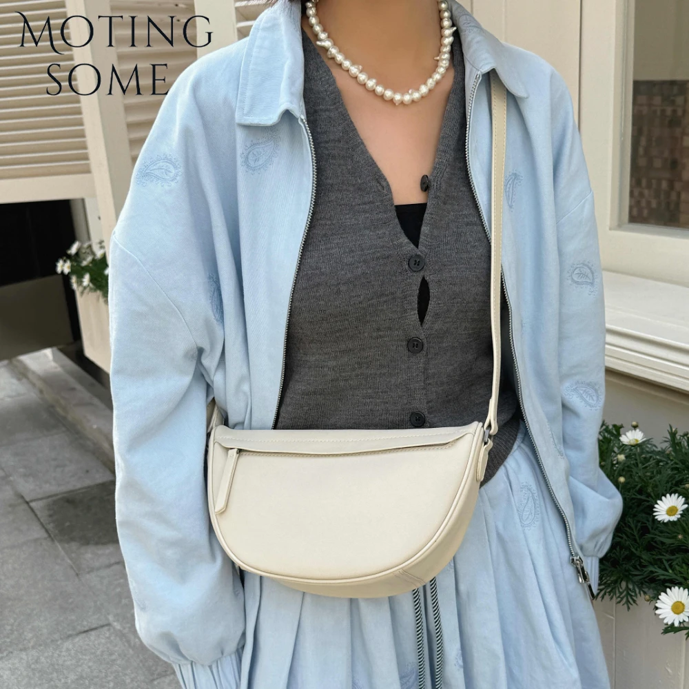 Motingsome Saddle Handbag Spring Woman Shoulder Pouch Mini Tote Smooth Cow Leather Crossbody Lady Messenger Purses 2025 New
Motingsome Saddle Handbag Spring Woman Shoulder Pouch Mini Tote Smooth Cow Leather Crossbody Lady Messenger Purses 2025 New