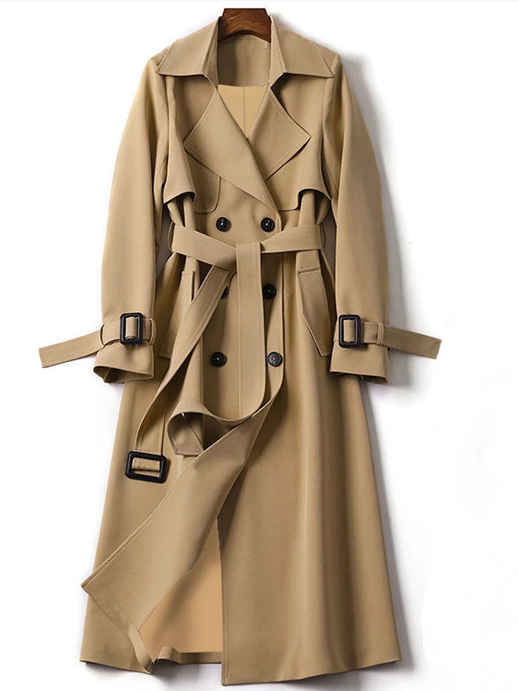 2025 New Spring/Autumn Collection Women's Trench Coat with Belted Design Korean-Style Double-Breasted Mid-Length Trench Coat
2025 New Spring/Autumn Collection Women's Trench Coat with Belted Design Korean-Style Double-Breasted Mid-Length Trench Coat