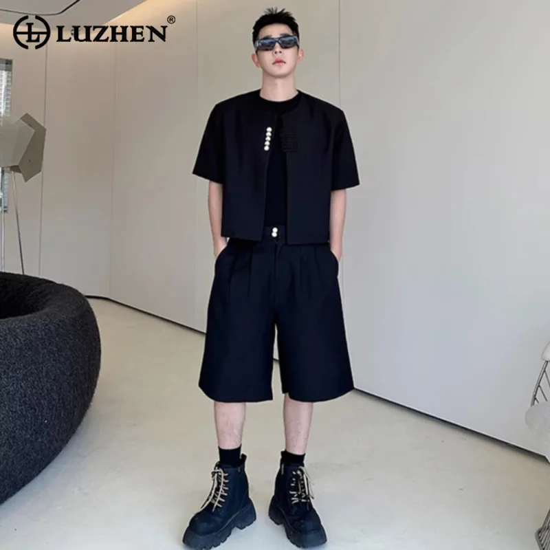 LUZHEN 2025 Summer Handsome Two-piece Sets Men's Trendy Loose Straight Five-pointed Pants Elegant Short Sleeve Shirts New JY2088
LUZHEN 2025 Summer Handsome Two-piece Sets Men's Trendy Loose Straight Five-pointed Pants Elegant Short Sleeve Shirts New JY2088