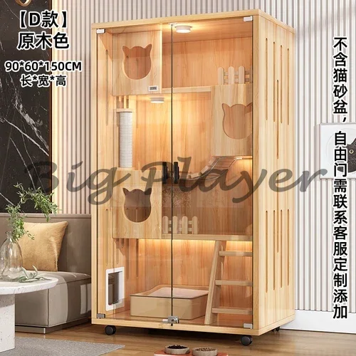 Indoor Cat Nest House Cattery Super Large Free Space Room Luxury Solid Wood Cage cat house
Indoor Cat Nest House Cattery Super Large Free Space Room Luxury Solid Wood Cage cat house