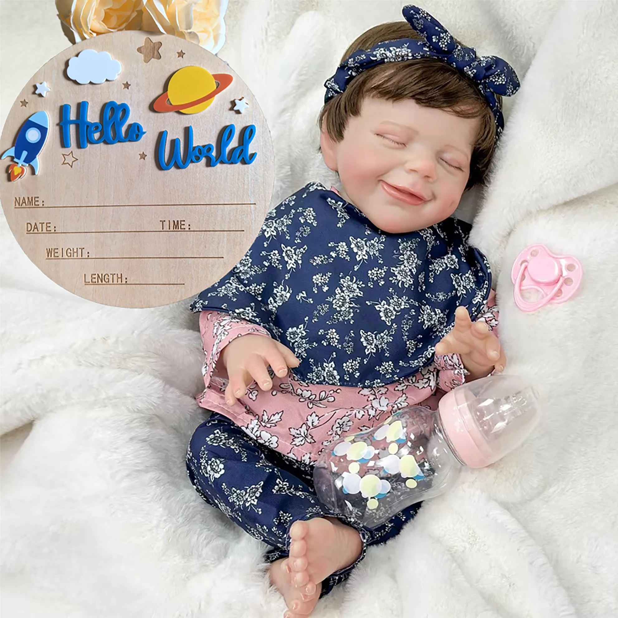 18-дюймовая кукла-реборн, игрушка для девочек, мягкая виниловая имитация детской игрушки, пересадка для волос ручной работы, детскийmate Play W-03xsy
18-дюймовая кукла-реборн, игрушка для девочек, мягкая виниловая имитация детской игрушки, пересадка для волос ручной работы, детскийmate Play W-03xsy