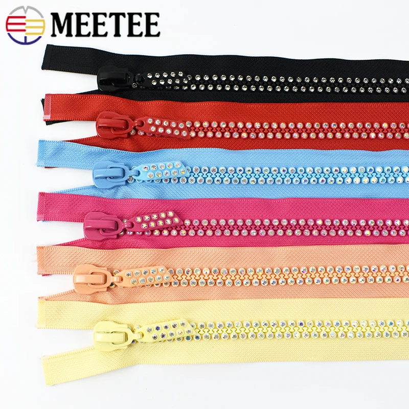 1Pcs 60cm 10# Colorful Resin Zip Rhinestone Open-End Zippers Single Zips Head Clothing Sewing Zipper Repair Kit DIY Accessories
1Pcs 60cm 10# Colorful Resin Zip Rhinestone Open-End Zippers Single Zips Head Clothing Sewing Zipper Repair Kit DIY Accessories