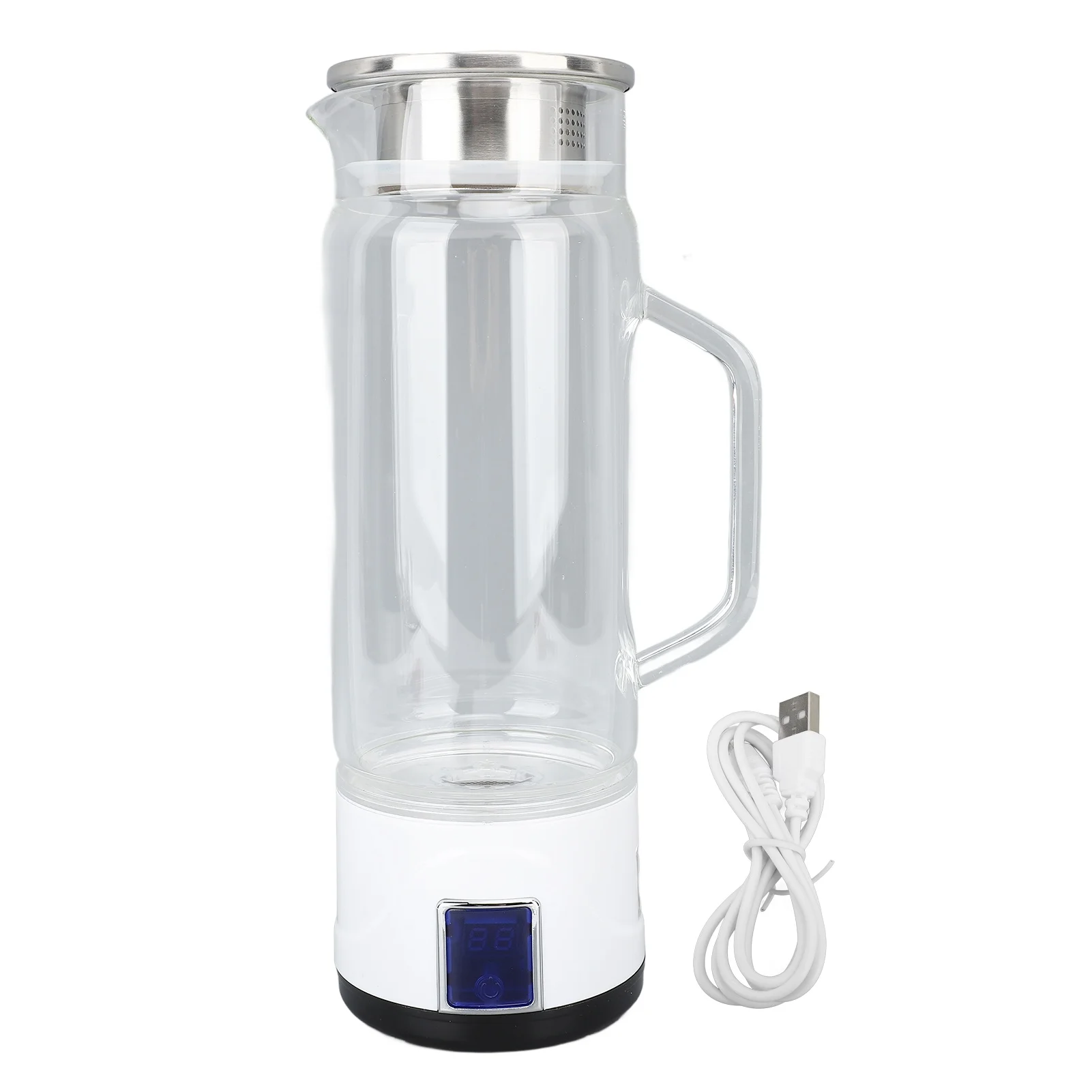 1000ml Hydrogen Water Bottle, High Borosilicate Glass, 1000-1500ppb, Touch Electrolysis, Fitness Use
1000ml Hydrogen Water Bottle, High Borosilicate Glass, 1000-1500ppb, Touch Electrolysis, Fitness Use