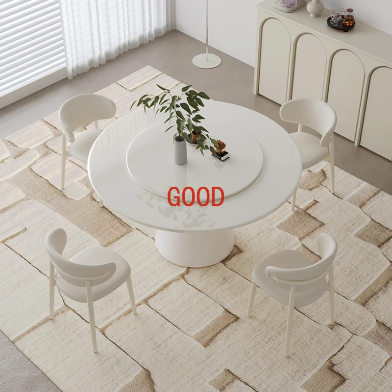 Круглый обеденный стол Slate, маленький скандинавский Роскошный кухонный обеденный стол для гостиной, минималистичный стол, домашняя мебель ZT50DT 
Круглый обеденный стол Slate, маленький скандинавский Роскошный кухонный обеденный стол для гостиной, минималистичный стол, домашняя мебель ZT50DT