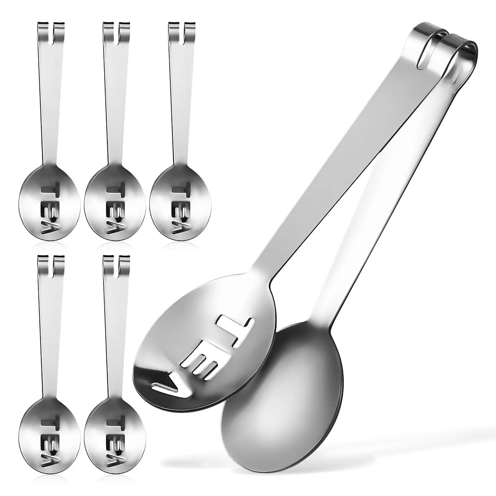 6 Pcs Clip Tea Bag Squeezer Set Stainless Steel Mini Tongs Tea Bag Squeezer Food Tool Cooking Strainer Kitchen Accessories
6 Pcs Clip Tea Bag Squeezer Set Stainless Steel Mini Tongs Tea Bag Squeezer Food Tool Cooking Strainer Kitchen Accessories