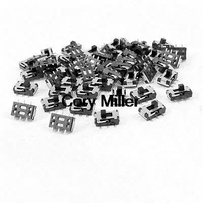 On/Off/On 6-Pin DPDT Vertical Mini SMD SMT Slide Power Switch 7x4x2mm
On/Off/On 6-Pin DPDT Vertical Mini SMD SMT Slide Power Switch 7x4x2mm