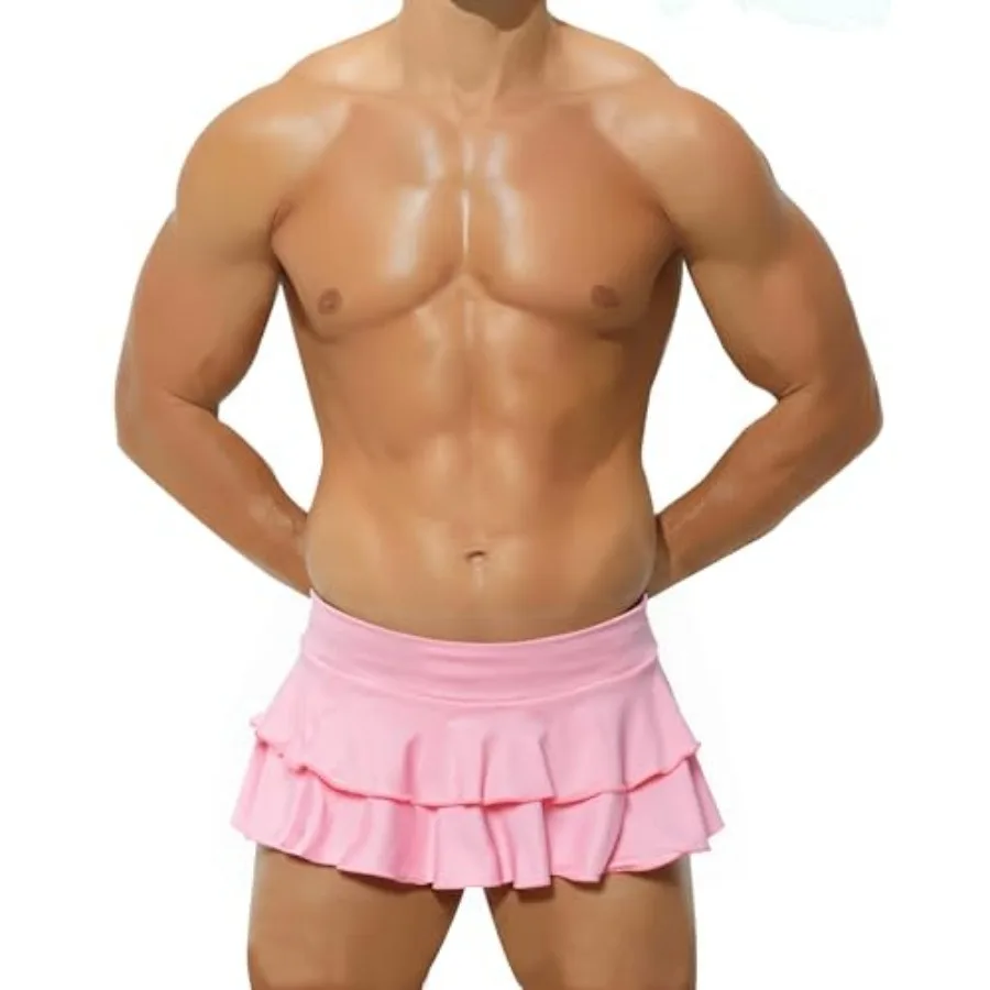 Mens Mini Ruffle Skirt, Sexy Layered Pleated Skirt Sissy Costume Lingerie Outfits For SchoolGirl Role-Playing
Mens Mini Ruffle Skirt, Sexy Layered Pleated Skirt Sissy Costume Lingerie Outfits For SchoolGirl Role-Playing