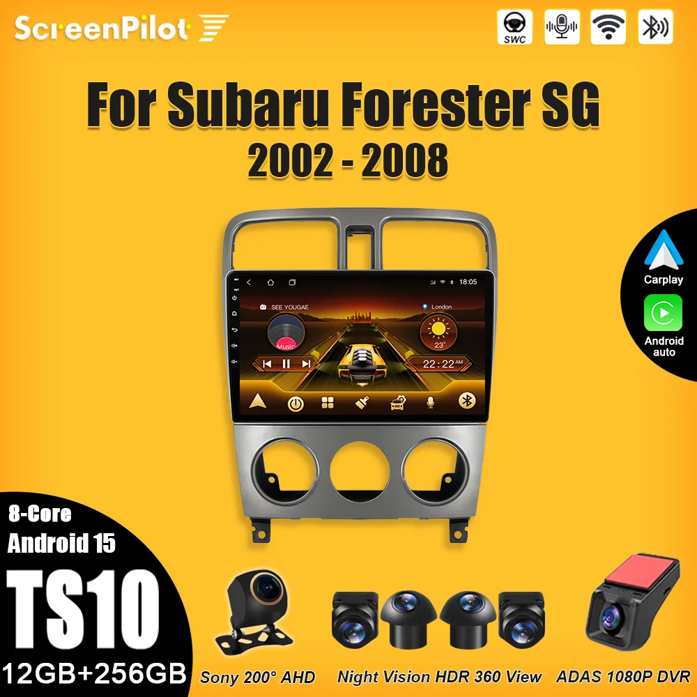 Android 16 Radio For Subaru Forester SG 2002 - 2008 Multimedia Video Player 2 din GPS Navigation Bluetooth 8 Core Wifi 4G RDS
Android 16 Radio For Subaru Forester SG 2002 - 2008 Multimedia Video Player 2 din GPS Navigation Bluetooth 8 Core Wifi 4G RDS