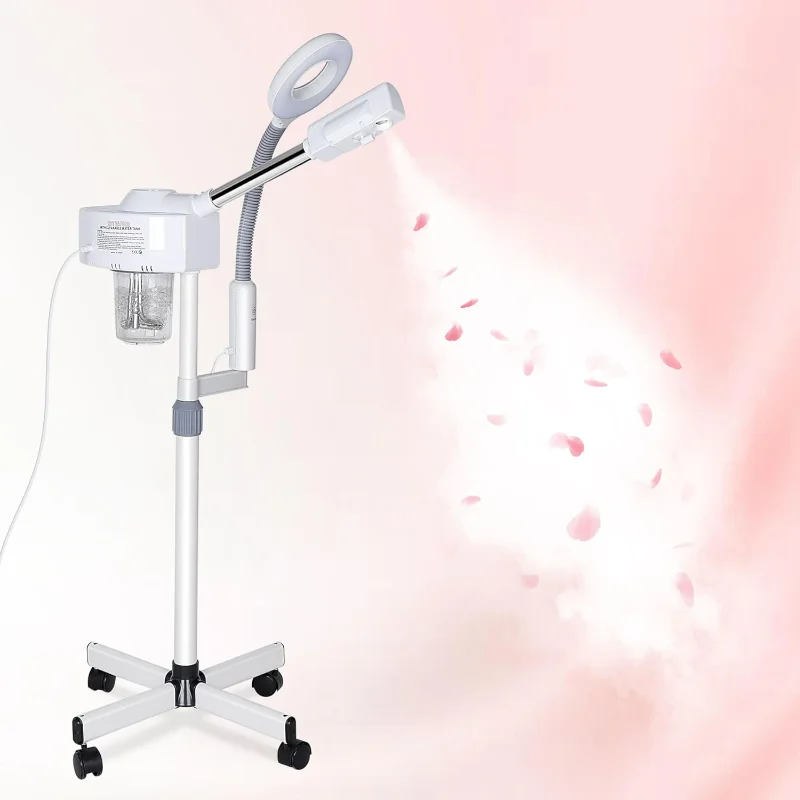 Professional Facial Steamer, Hot Mist Spray & Ionic Ozone, Facial Steamer for Esthetician, Vaporizador Face Steamer for Home Spa
Professional Facial Steamer, Hot Mist Spray & Ionic Ozone, Facial Steamer for Esthetician, Vaporizador Face Steamer for Home Spa