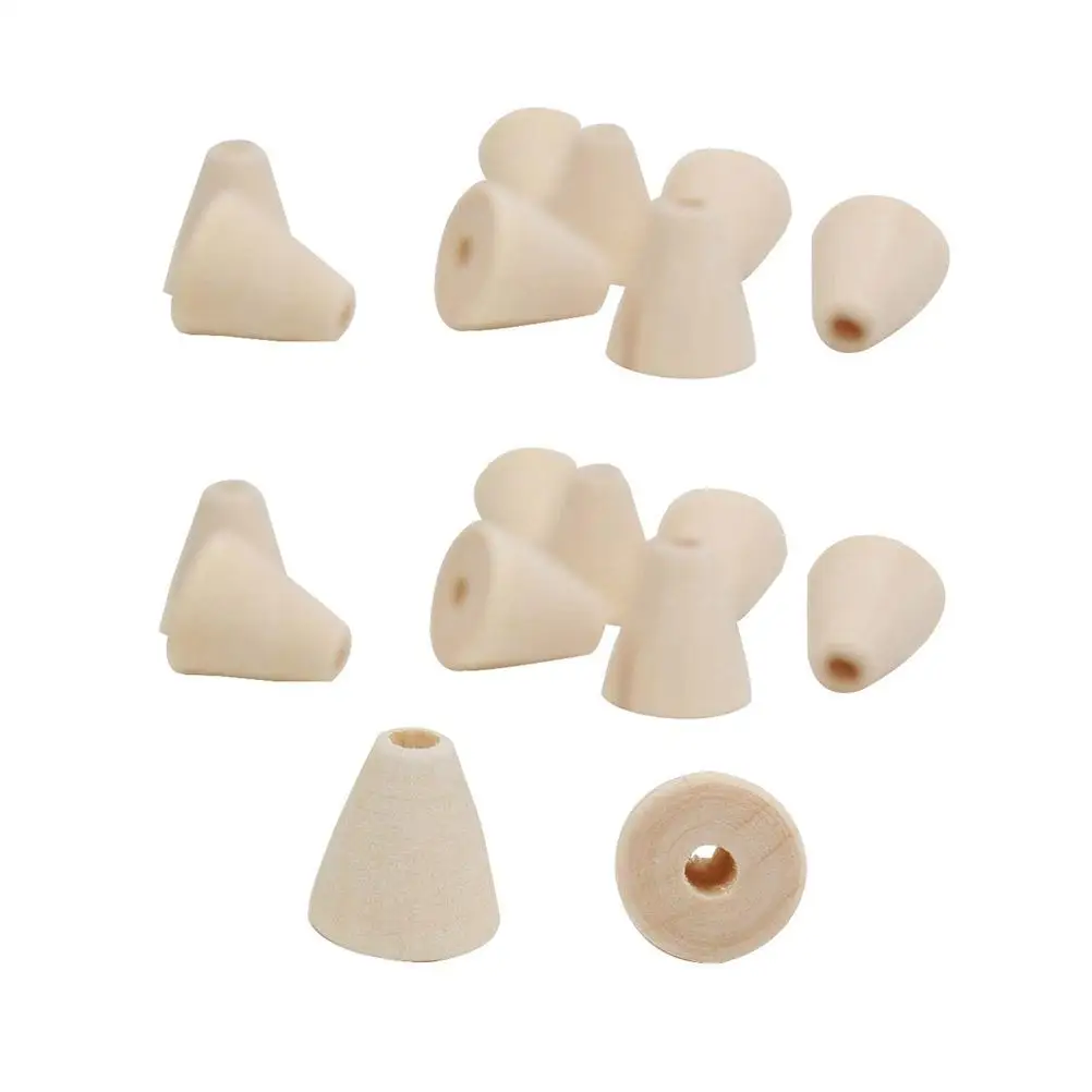 100 Pcs Wooden Beads Cone Shape DIY Crafts Kids Jewelry Making Bracelet Toys Safe Creative Development Use
100 Pcs Wooden Beads Cone Shape DIY Crafts Kids Jewelry Making Bracelet Toys Safe Creative Development Use