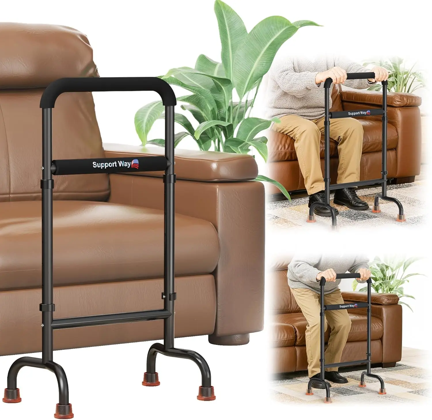 Stand Assist Cane, Adjustable 29.7-39.7 in, 450 lbs Capacity, Wide Base
Stand Assist Cane, Adjustable 29.7-39.7 in, 450 lbs Capacity, Wide Base