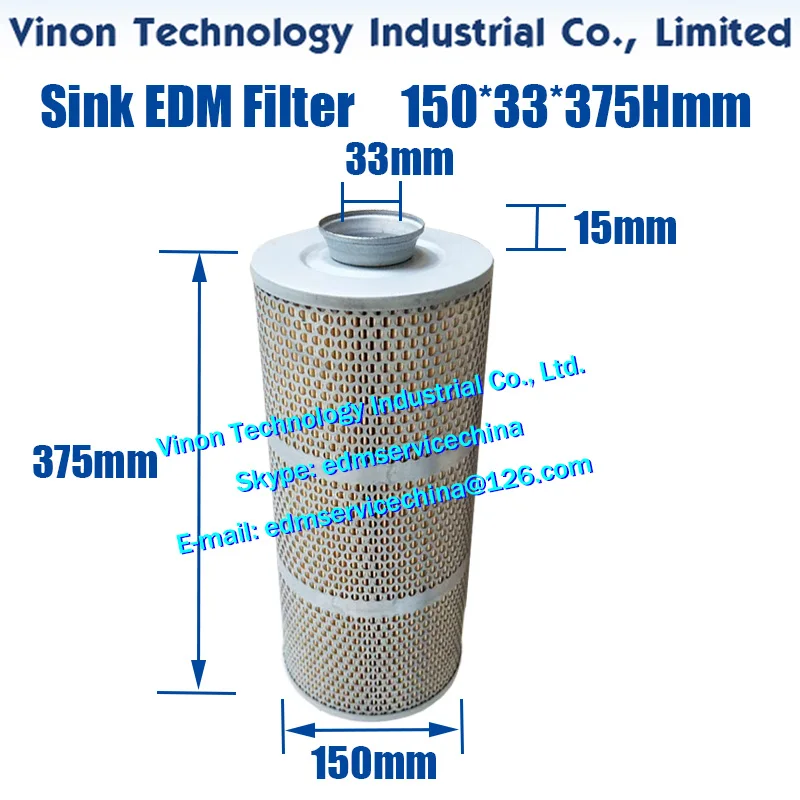 Sink EDM Filter 150x33x375mm for AgieCharmilles Spark Erosion Machine, EDM Filter with Horn shaped connector and external casing
Sink EDM Filter 150x33x375mm for AgieCharmilles Spark Erosion Machine, EDM Filter with Horn shaped connector and external casing