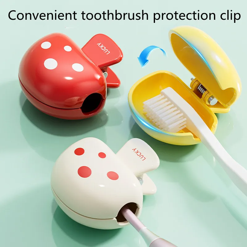 Travel toothbrush cover Dust-proof mushroom toothbrush head protective clip Household outdoor protective cap
Travel toothbrush cover Dust-proof mushroom toothbrush head protective clip Household outdoor protective cap