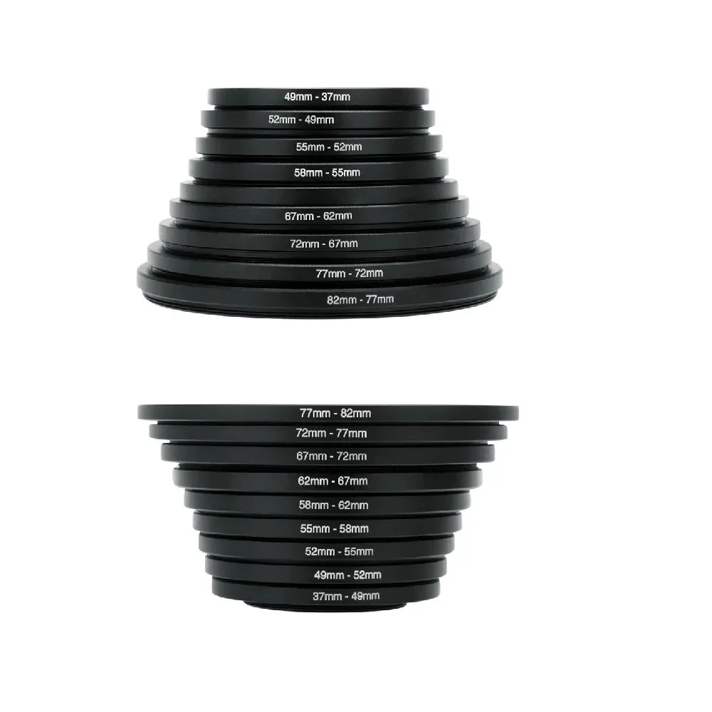 9pcs 18pcs Adapter Nd Filter Camera Lens Filter Adapter Step Up / Down Adapter Ring Filters for Camera Lens Mount Set Kit
9pcs 18pcs Adapter Nd Filter Camera Lens Filter Adapter Step Up / Down Adapter Ring Filters for Camera Lens Mount Set Kit