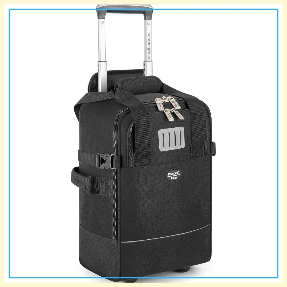17x10x9 Inches Rolling Travel Bag Under Seat for United Airlines, Fits Major Airlines, Black
17x10x9 Inches Rolling Travel Bag Under Seat for United Airlines, Fits Major Airlines, Black