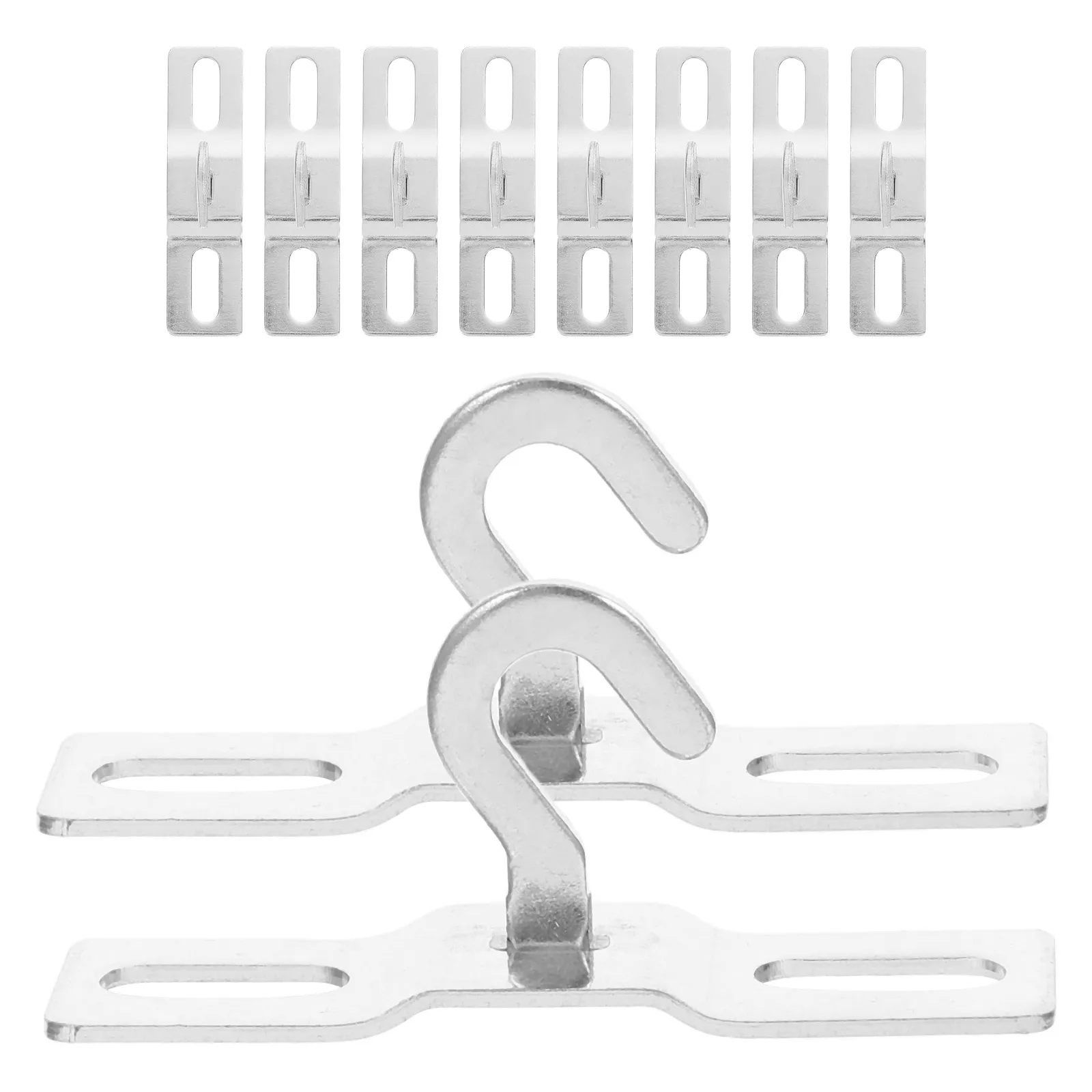 10 Pcs Durable Metal Hooks for Hanging Clothes Hats Bags Space Saving Ceiling Mounting Bracket Flat Plate Hook Lighting
10 Pcs Durable Metal Hooks for Hanging Clothes Hats Bags Space Saving Ceiling Mounting Bracket Flat Plate Hook Lighting