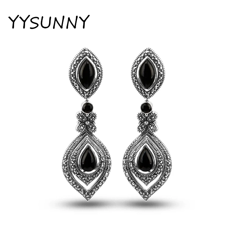 YYSUNNY Wonen Fashion Vintage S925 Sterling Silver Leaf Long Earrings Inlaid Water Drop Shaped Chalcedony Retro Jewelry Gift
YYSUNNY Wonen Fashion Vintage S925 Sterling Silver Leaf Long Earrings Inlaid Water Drop Shaped Chalcedony Retro Jewelry Gift