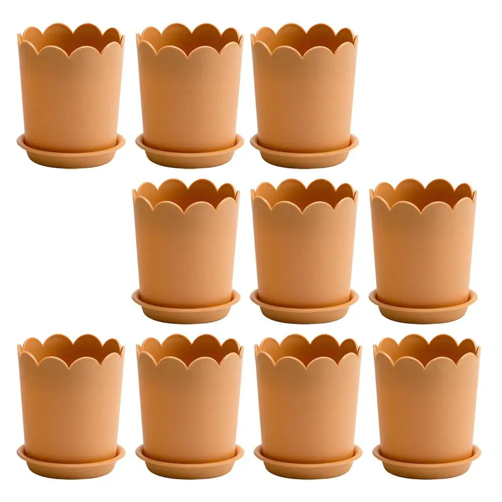 Plastic Flower Pots Plant Nursery Pots Stackable Storage Orange Color Balcony Patio Decor Garden Infiltration Design Breathable
Plastic Flower Pots Plant Nursery Pots Stackable Storage Orange Color Balcony Patio Decor Garden Infiltration Design Breathable
