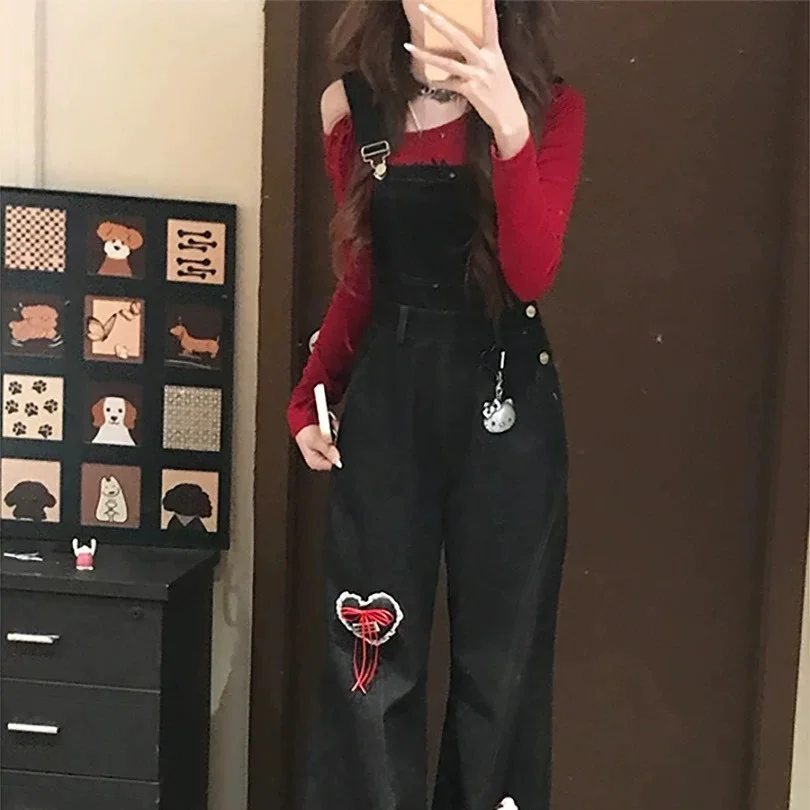 Dark Series Denim Overalls Women's Wide Leg Workwear Pants High Waist Casual Long Pants Cotton 100% No Stretch Black
Dark Series Denim Overalls Women's Wide Leg Workwear Pants High Waist Casual Long Pants Cotton 100% No Stretch Black