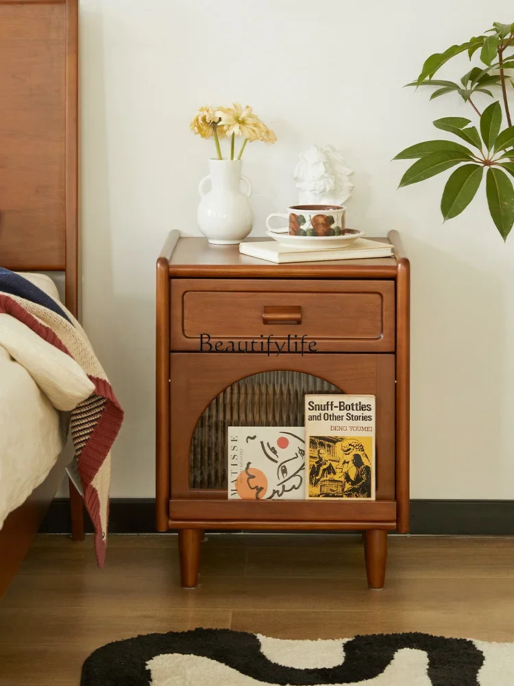 FG17Solid Wood Antique Style Side Table Nordic Retro Small Apartment Bedroom Storage Bed Side Storage Cabinet
FG17Solid Wood Antique Style Side Table Nordic Retro Small Apartment Bedroom Storage Bed Side Storage Cabinet