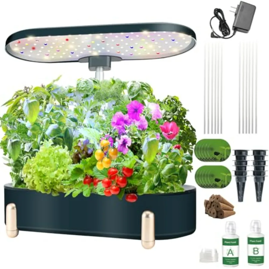 Indoor Garden Hydroponics Growing System 12 Pods Plant Germination Kit Aeroponic Herb Vegetable Growth Lamp Countertop with LED
Indoor Garden Hydroponics Growing System 12 Pods Plant Germination Kit Aeroponic Herb Vegetable Growth Lamp Countertop with LED