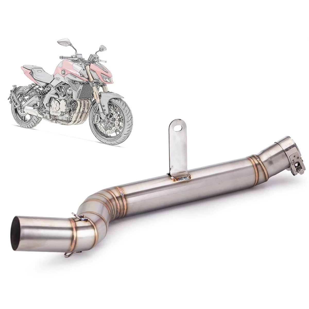 Suitable for QJMOTOR Sai 600 (600cc) motorcycles. Made of stainless steel, 2020–2024. Also suitable for Benelli BN600 and SRK600
Suitable for QJMOTOR Sai 600 (600cc) motorcycles. Made of stainless steel, 2020–2024. Also suitable for Benelli BN600 and SRK600