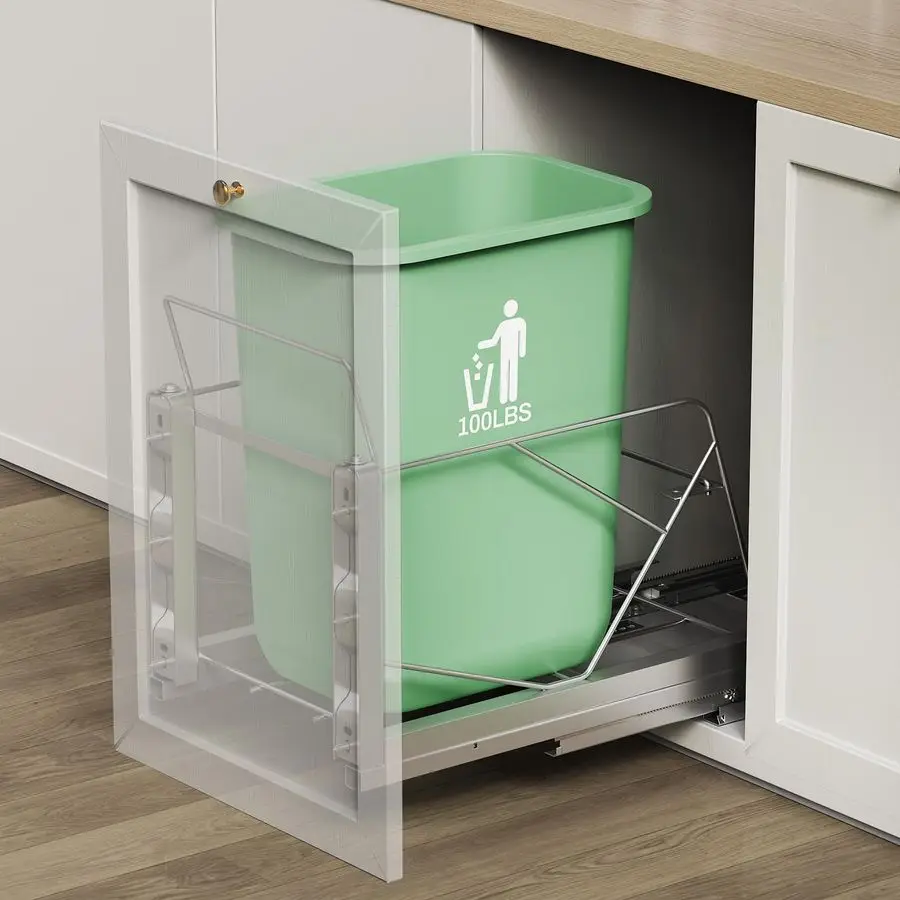 Out Trash Can Under Cabinet, Door Mount amp Pull Handle TwinMode, PullOut Garbage Holder, Under Sink Pullup Kit with SoftClose S
Out Trash Can Under Cabinet, Door Mount amp Pull Handle TwinMode, PullOut Garbage Holder, Under Sink Pullup Kit with SoftClose S