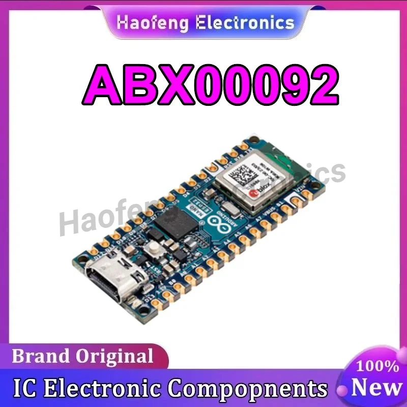 Arduino Nano ESP32 ABX00092 u-blox NORA-W106, новый оригинальный импортированный из Италии
Arduino Nano ESP32 ABX00092 u-blox NORA-W106, новый оригинальный импортированный из Италии
