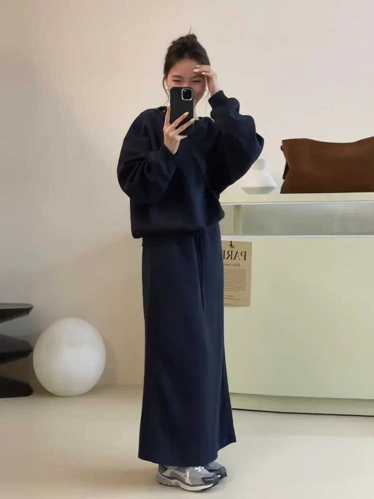 plus Size Casual Sweater And Long Skirt Set Women's Autumn Winter Faion High Waist Loose Fit Thermal Full Sve round Ne
plus Size Casual Sweater And Long Skirt Set Women's Autumn Winter Faion High Waist Loose Fit Thermal Full Sve round Ne