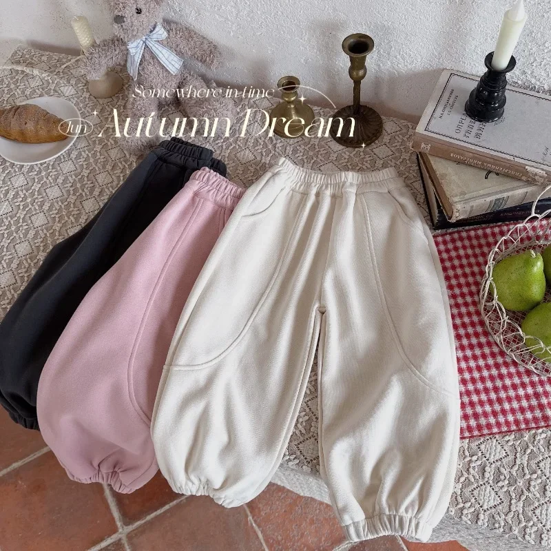 Girls Trousers Children 2024 New Autumn Collection Baby Girls Bottoms Simple Casual Children Pants Korean Simple Style
Girls Trousers Children 2024 New Autumn Collection Baby Girls Bottoms Simple Casual Children Pants Korean Simple Style