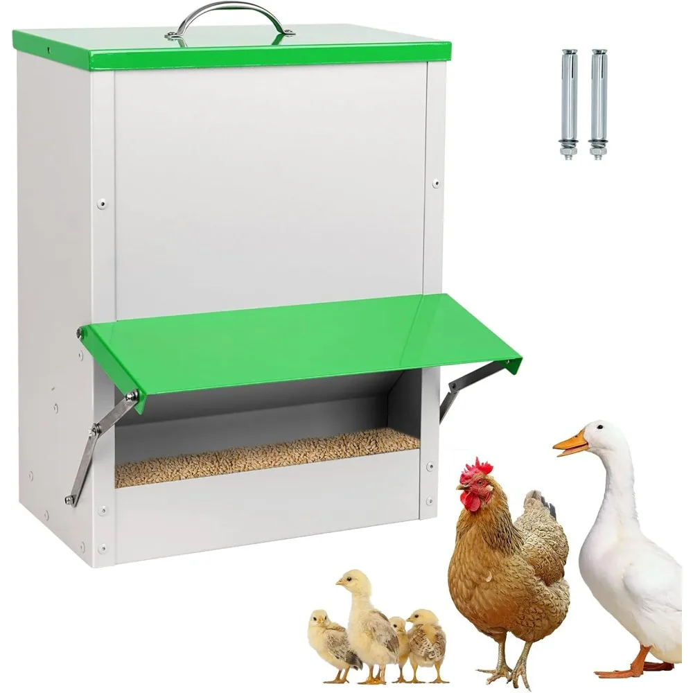 25 Lbs Chicken Trough Feeder, Automatic Large Outdoor Duck Feeder, Large Capacity Chicken Feeder with Lid No Waste Poultry Feede
25 Lbs Chicken Trough Feeder, Automatic Large Outdoor Duck Feeder, Large Capacity Chicken Feeder with Lid No Waste Poultry Feede