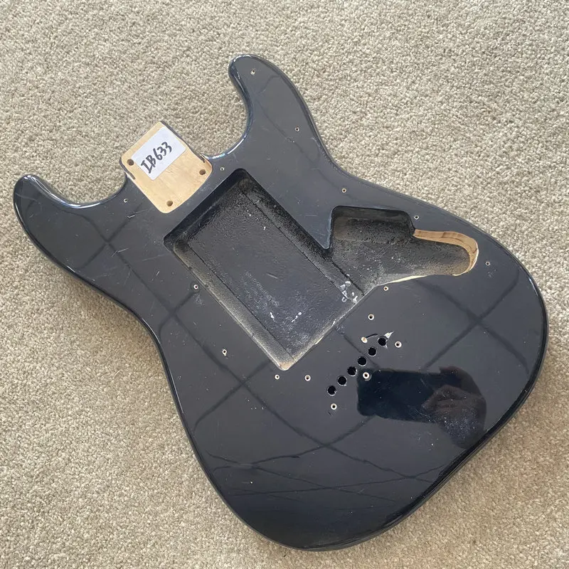 IB633 ST Guitar Body Black Color String Through Body in Solid Basswood Custom Pickups with Pickguard Right Hand for DIY
IB633 ST Guitar Body Black Color String Through Body in Solid Basswood Custom Pickups with Pickguard Right Hand for DIY