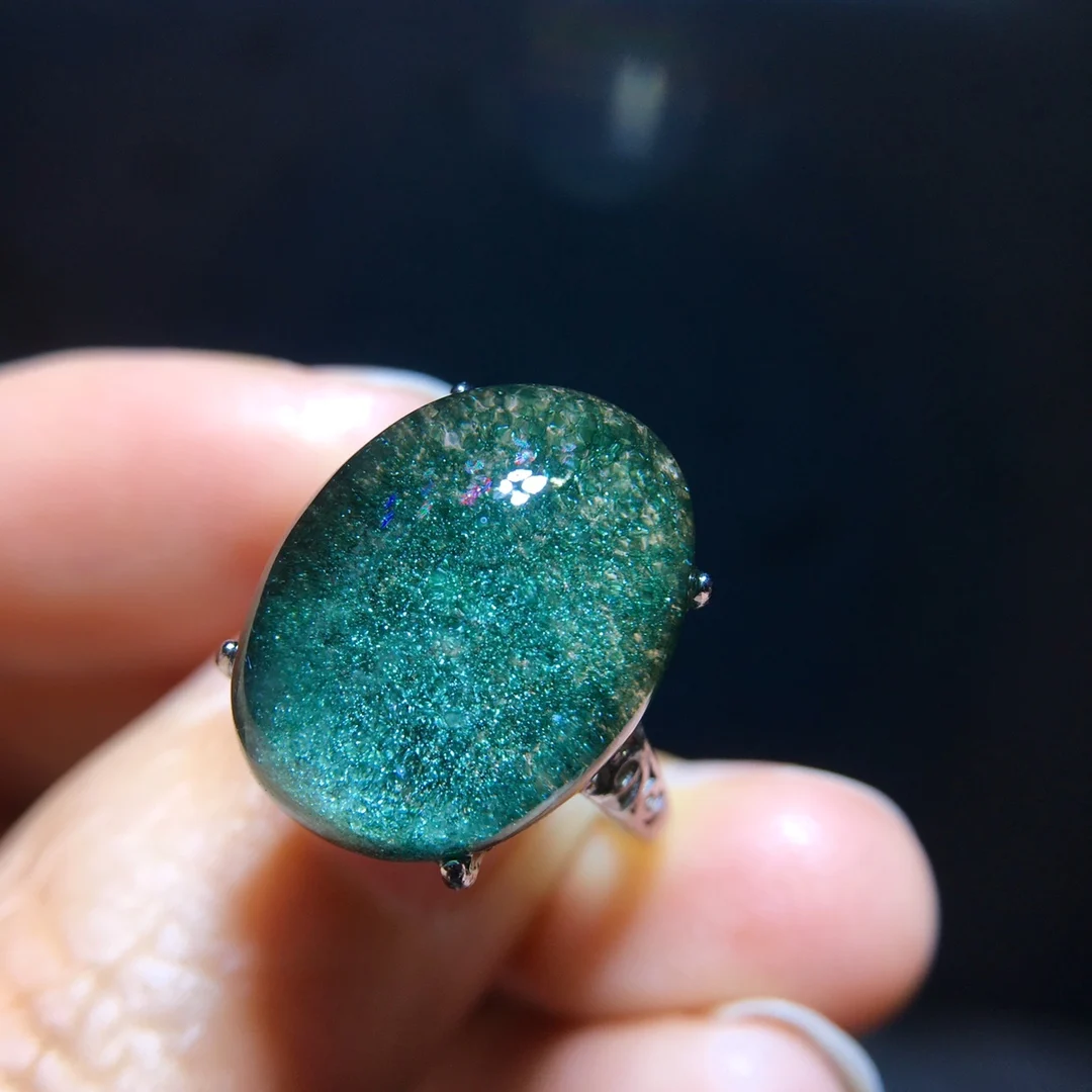 1pcs/lot natural green Crystal ring Ghost Vision Landscape Stone Treasures 925 sterling silver size Adjustable Strong starlight
1pcs/lot natural green Crystal ring Ghost Vision Landscape Stone Treasures 925 sterling silver size Adjustable Strong starlight