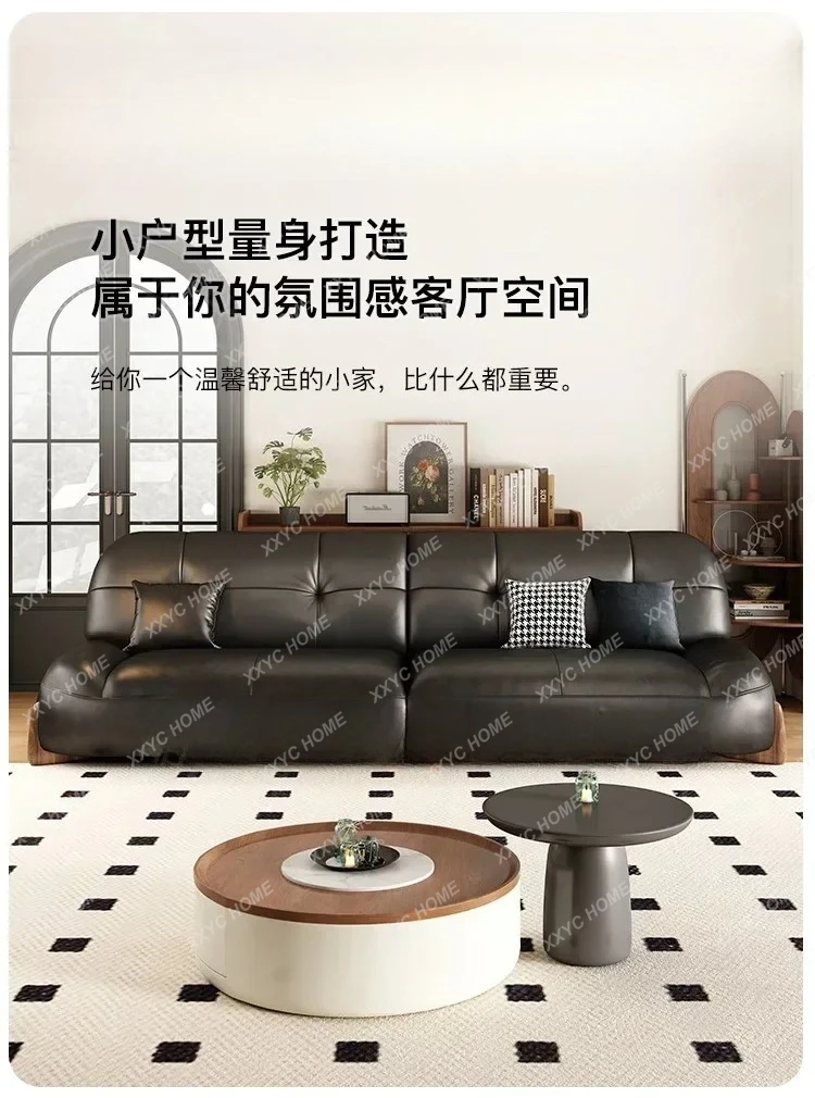 Leather Sofa Living Room Straight Row Furniture Simple Retro Oil Wax Skin Sofa
Leather Sofa Living Room Straight Row Furniture Simple Retro Oil Wax Skin Sofa