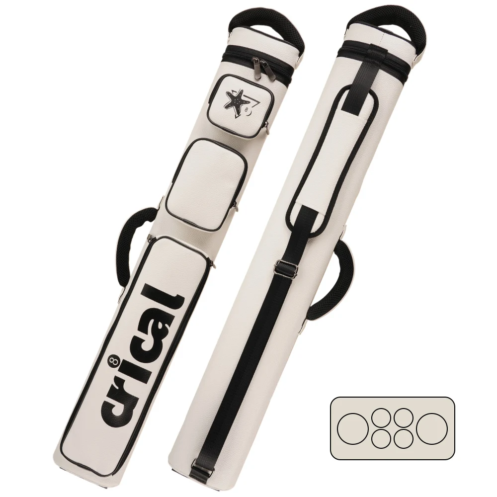 CRICAL Cue Case Bag 2Butts 4Shafts Hard 2x4 Pool Case 86cm Length Oxford Cloth Billiard Stick Carrying Case Billiard Accessories
CRICAL Cue Case Bag 2Butts 4Shafts Hard 2x4 Pool Case 86cm Length Oxford Cloth Billiard Stick Carrying Case Billiard Accessories