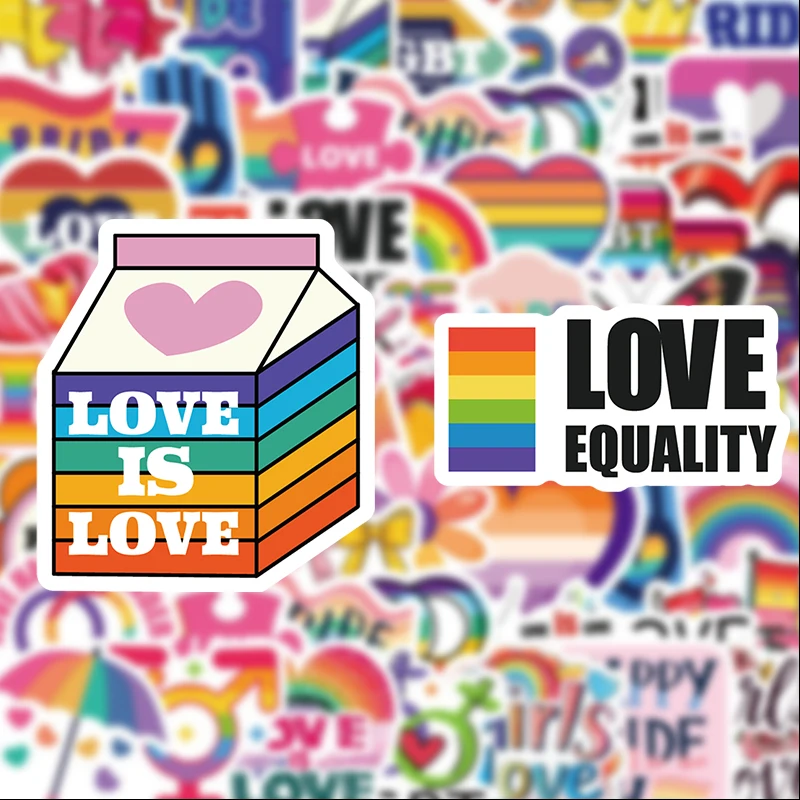 50 Rainbow Pride Themed Graffiti Stickers, Suitable for Journals, Laptops, Car Bumpers, Skateboards, Water Bottles, Computer and Phone Decorations, Etc
50 Rainbow Pride Themed Graffiti Stickers, Suitable for Journals, Laptops, Car Bumpers, Skateboards, Water Bottles, Computer and Phone Decorations, Etc