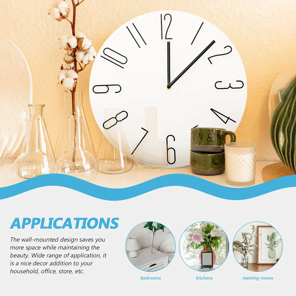 Wall Large Number Stylish Mute Light Luxury Simple Design Plastic Panel Decorative Home Supplies For Office Bedroom Living Room 
Wall Large Number Stylish Mute Light Luxury Simple Design Plastic Panel Decorative Home Supplies For Office Bedroom Living Room