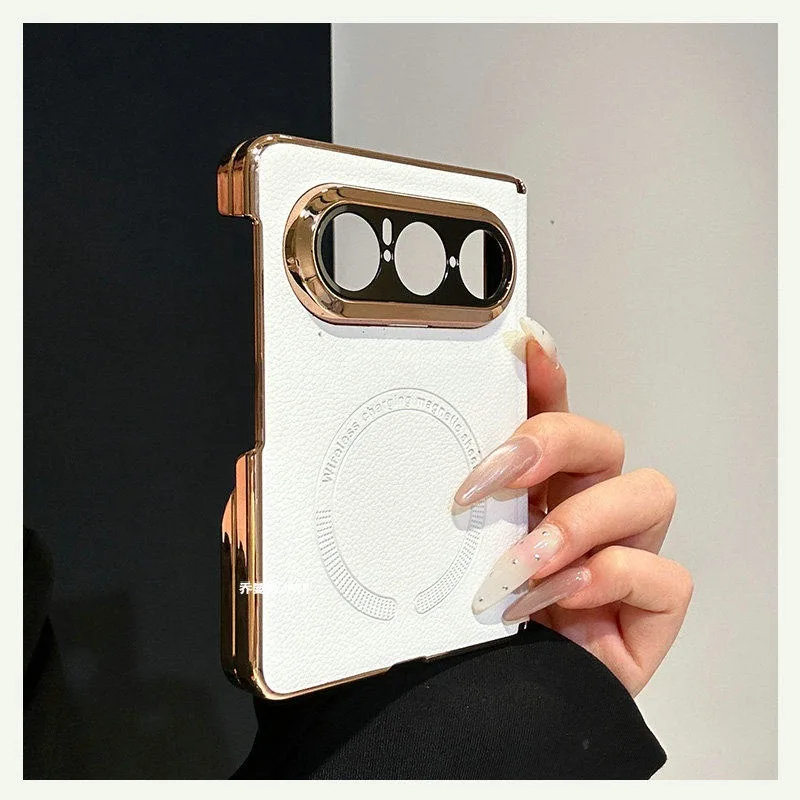 For Huawei Pura X Max Case Magnetic PU Leather Electroplated Phone Cover Equipped With Central Hinge Protection Back Shell
For Huawei Pura X Max Case Magnetic PU Leather Electroplated Phone Cover Equipped With Central Hinge Protection Back Shell