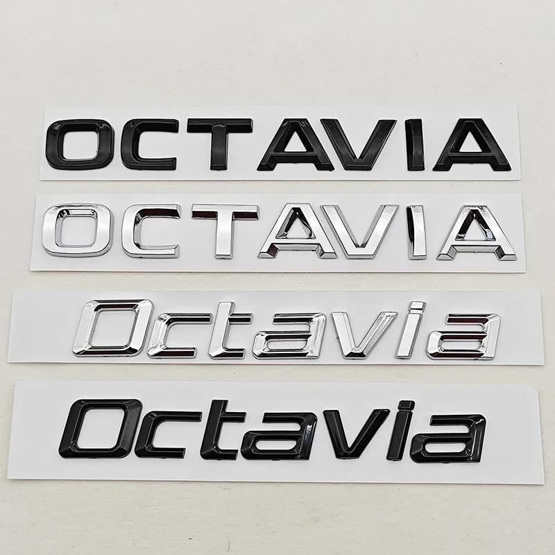 3D ABS Chrome Black Logo Octavia Emblem Letters Car Rear Trunk Badge For Skoda OCTAVIA 1 2 3 4 A5 A7 MK3 Sticker Accessories
3D ABS Chrome Black Logo Octavia Emblem Letters Car Rear Trunk Badge For Skoda OCTAVIA 1 2 3 4 A5 A7 MK3 Sticker Accessories